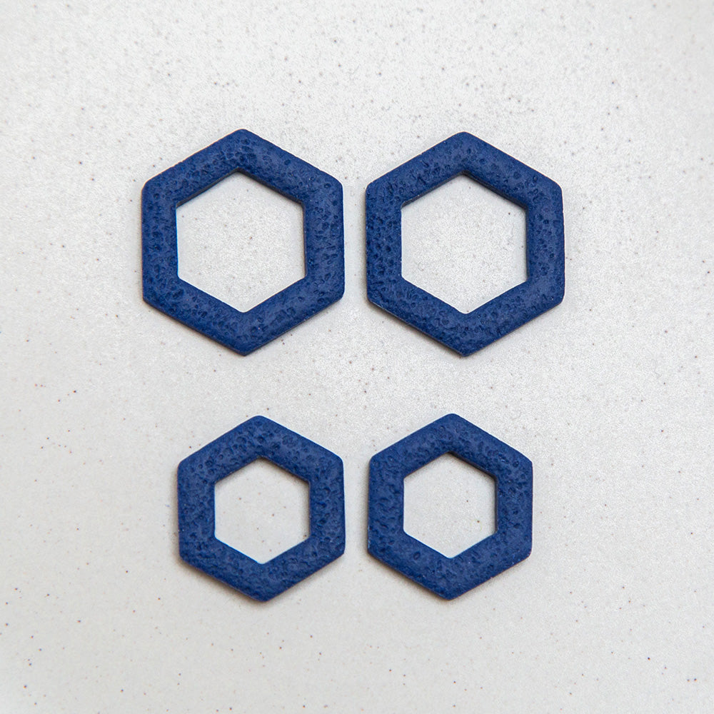 Mitternachtsblau - Hexagon Anhänger - Mix & Match (Kopie)