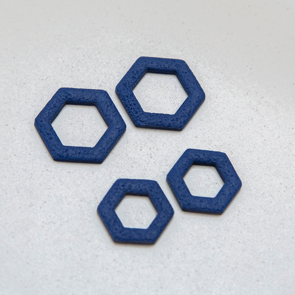 Mitternachtsblau - Hexagon Anhänger - Mix & Match (Kopie)