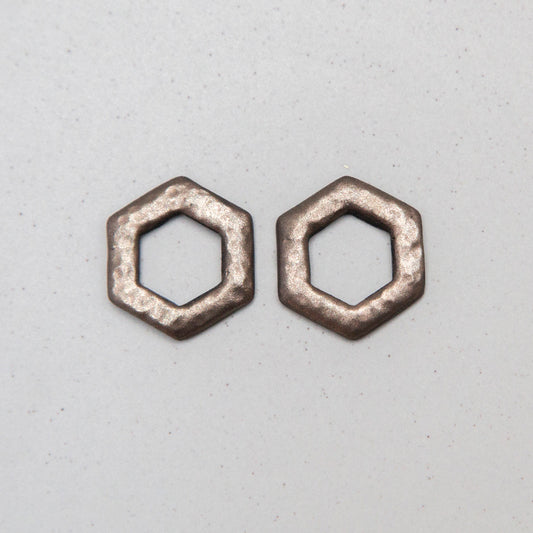 "Bronze" - Hexagon Anhänger - Mix & Match (klein)