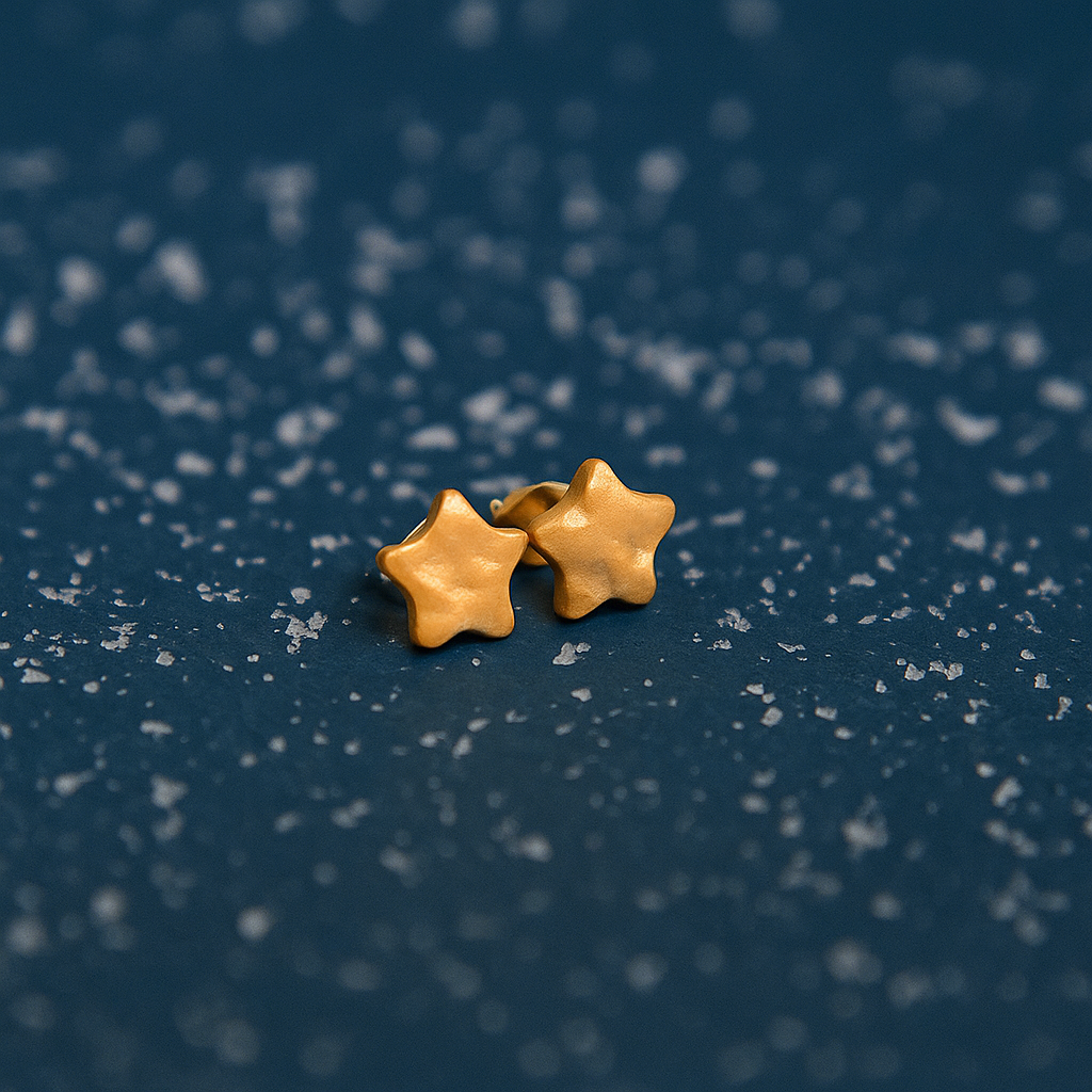 Ohrringe Stecker "Stern" goldfarben ⭐