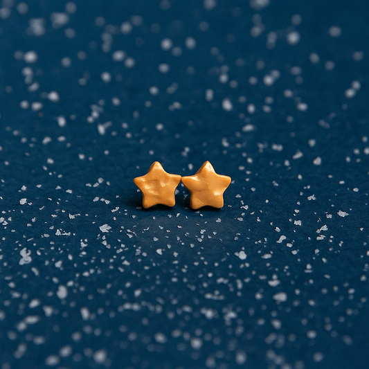 Ohrringe Stecker "Stern" goldfarben ⭐