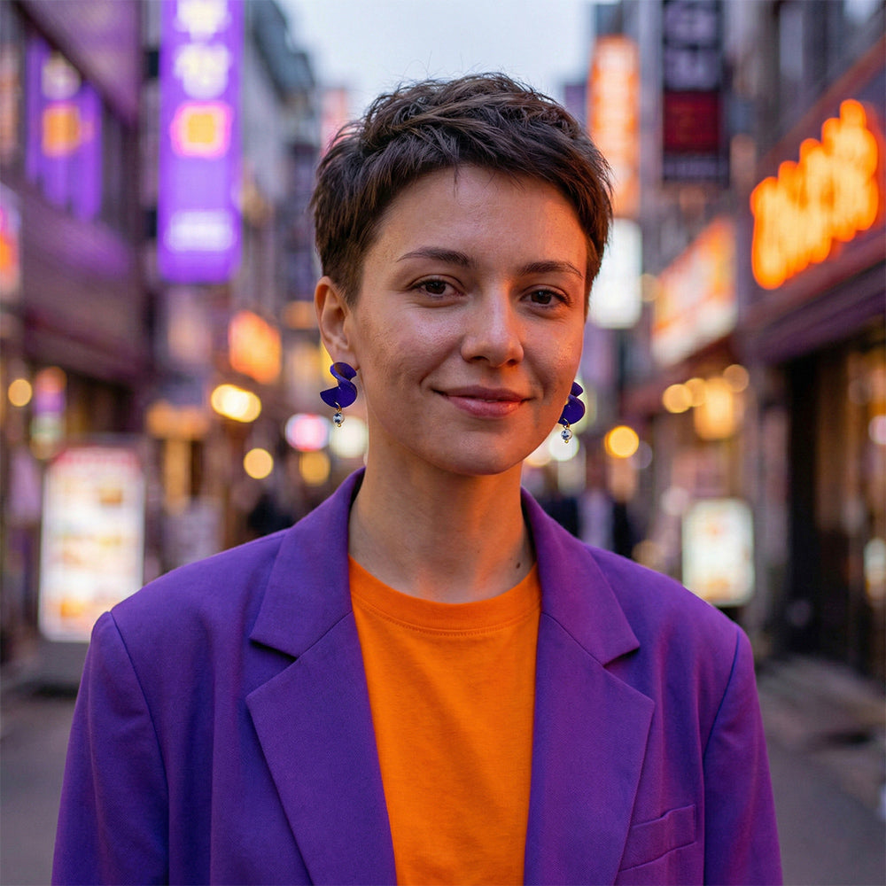 Ohrringe - GLÜCKSPILZ - Spirale - Dalmatiner-Jaspis