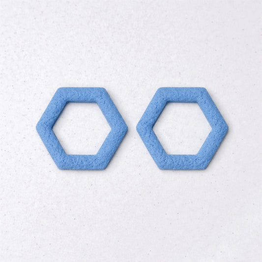 Eisblau - Hexagon Anhänger - Mix & Match