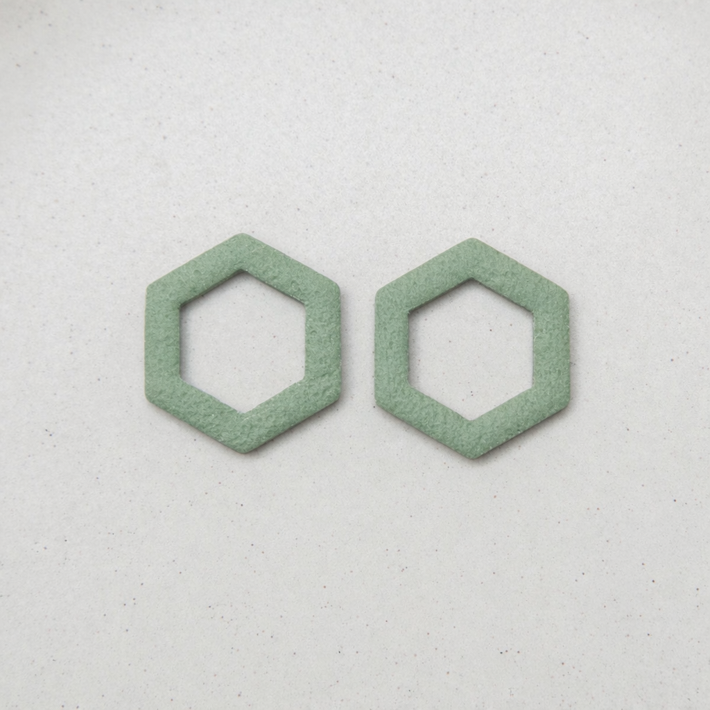 Salbeigrün - Hexagon Anhänger - Mix & Match